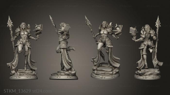 Статуэтки герои, монстры и демоны (Сестры Рассвета,Монтана,Мэйн, STKM_13629) 3D модель для ЧПУ станка