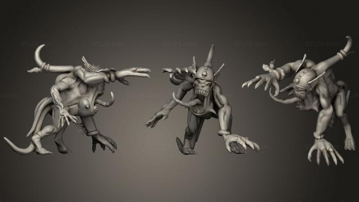 Figurines heroes, monsters and demons (Tzeentch Pink Horror3, STKM_1363) 3D models for cnc