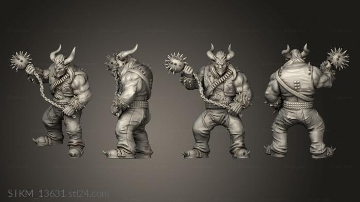 Статуэтки герои, монстры и демоны (Уличный тролль,сногсшибательный буркрак, STKM_13631) 3D модель для ЧПУ станка