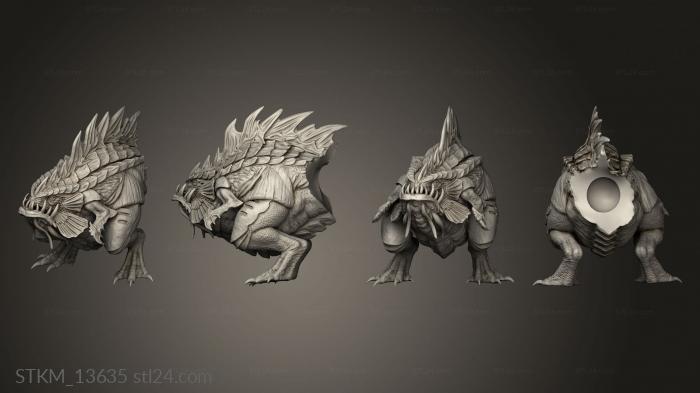 Figurines heroes, monsters and demons (Trench Abyssal Depths Morlok Pouncers The, STKM_13635) 3D models for cnc