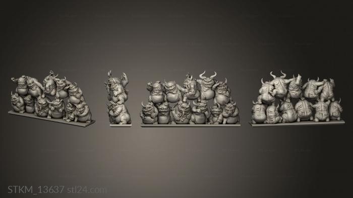 Figurines heroes, monsters and demons (Fat Imps Nurglings imp, STKM_13637) 3D models for cnc