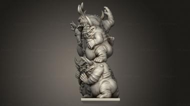 Figurines heroes, monsters and demons (Fat Imps Nurglings imp, STKM_13637) 3D models for cnc