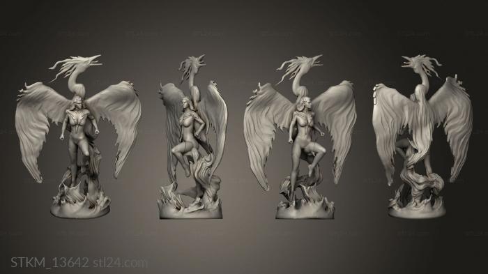 Figurines heroes, monsters and demons (fenix completo eto decimado, STKM_13642) 3D models for cnc