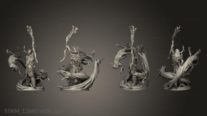 Figurines heroes, monsters and demons (Gennaio Feral Summoner Druid, STKM_13645) 3D models for cnc