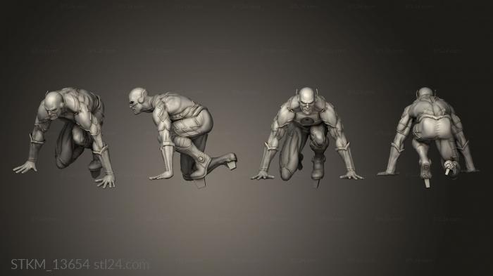 Figurines heroes, monsters and demons (Flash Diorama One, STKM_13654) 3D models for cnc