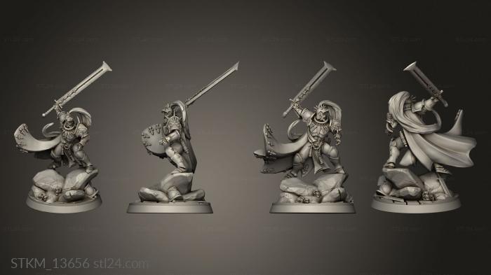 Figurines heroes, monsters and demons (Lord Calian, STKM_13656) 3D models for cnc