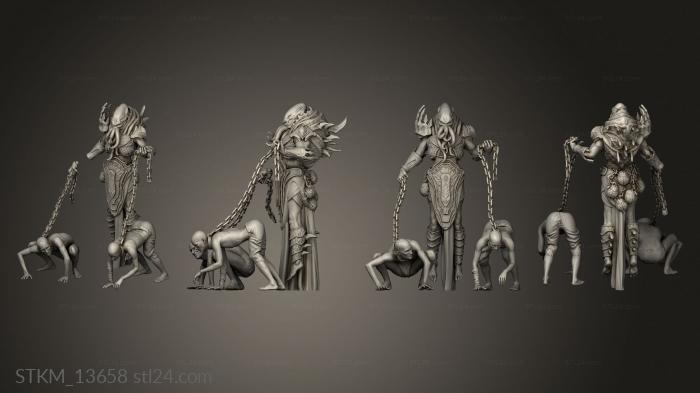Figurines heroes, monsters and demons (Flayer hari Overlord, STKM_13658) 3D models for cnc