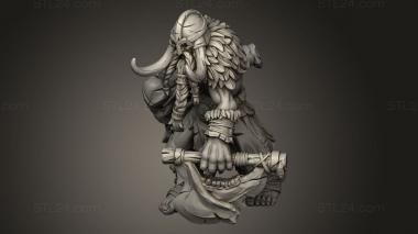 Figurines heroes, monsters and demons (Frost Giant, STKM_13668) 3D models for cnc