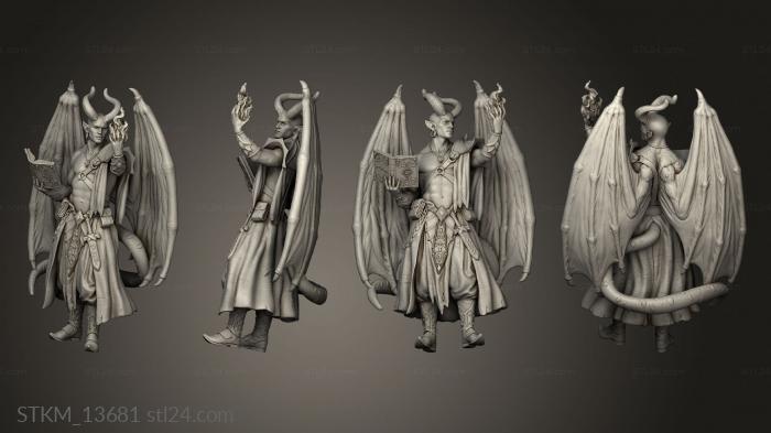 Статуэтки герои, монстры и демоны (Бездна Кайрона Тайного, STKM_13681) 3D модель для ЧПУ станка