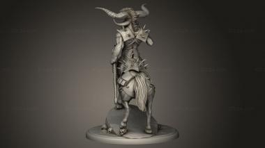 Figurines heroes, monsters and demons (Hour Demons Demonic Centaur Intimidating, STKM_13682) 3D models for cnc