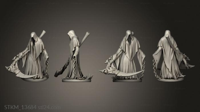 Статуэтки герои, монстры и демоны (Призраки тенистой ярмарки, STKM_13684) 3D модель для ЧПУ станка