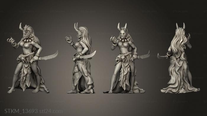Figurines heroes, monsters and demons (Forest Witches Monsters Young Witch claw, STKM_13693) 3D models for cnc