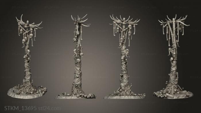 Figurines heroes, monsters and demons (Man Eaters Bone Totems Totem, STKM_13695) 3D models for cnc