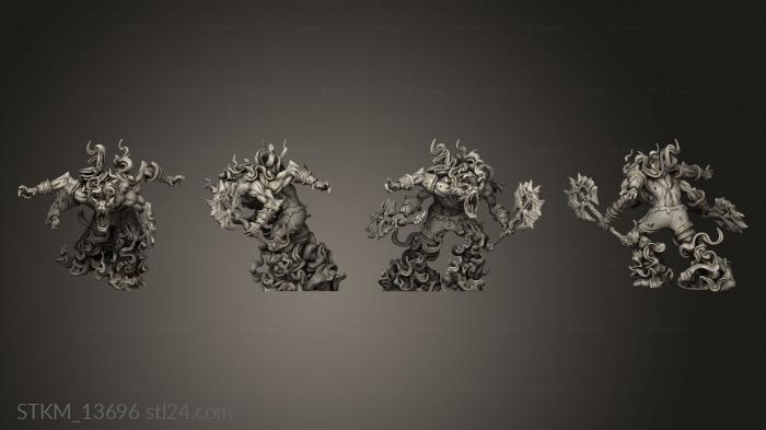 Статуэтки герои, монстры и демоны (Одержимый Призраком семени Забытого Лабиринта, STKM_13696) 3D модель для ЧПУ станка