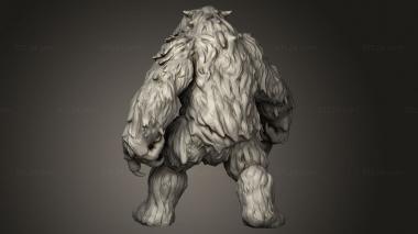 Figurines heroes, monsters and demons (Master The Yeti, STKM_13697) 3D models for cnc