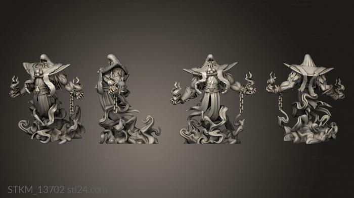 Figurines heroes, monsters and demons (Forgotten Maze Warrior Apparitions, STKM_13702) 3D models for cnc