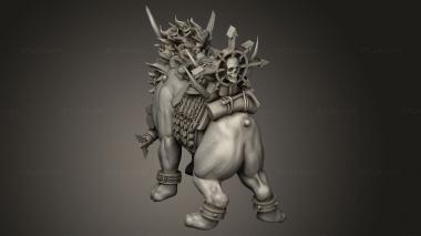 Figurines heroes, monsters and demons (LAMASSU WINGED, STKM_13707) 3D models for cnc