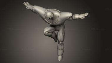 Figurines heroes, monsters and demons (Frieza forces Butter remeshed, STKM_13711) 3D models for cnc