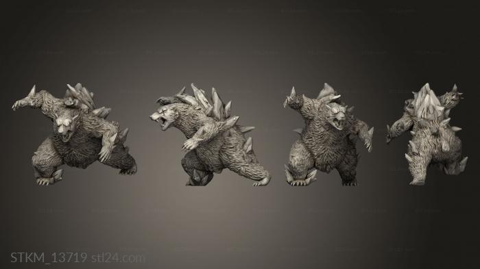 Статуэтки герои, монстры и демоны (Друзья Белого Медведя, STKM_13719) 3D модель для ЧПУ станка