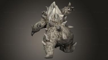 Figurines heroes, monsters and demons (Friends Polar Bear, STKM_13719) 3D models for cnc