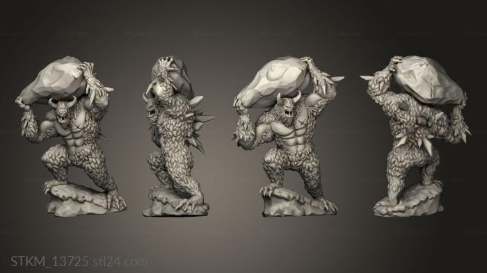 Figurines heroes, monsters and demons (Frost Lands Utor, STKM_13725) 3D models for cnc