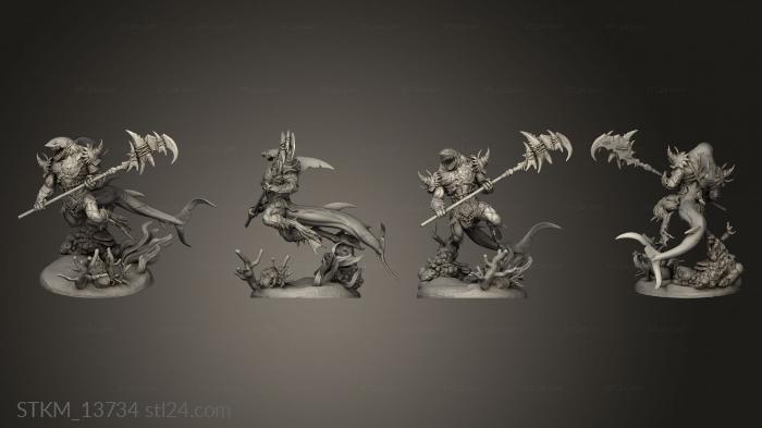 Figurines heroes, monsters and demons (Karkhari, STKM_13734) 3D models for cnc