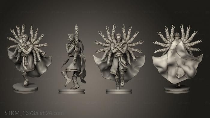 Статуэтки герои, монстры и демоны (Доктор стрэндж УВЕКС, STKM_13735) 3D модель для ЧПУ станка