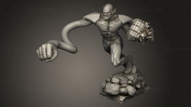 Figurines heroes, monsters and demons (Gabriel Risco Skrull, STKM_13743) 3D models for cnc