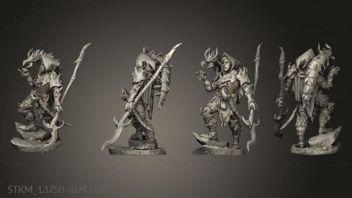 Figurines heroes, monsters and demons (Game Ever Dark Elves Vagar Her Hotlog, STKM_13750) 3D models for cnc