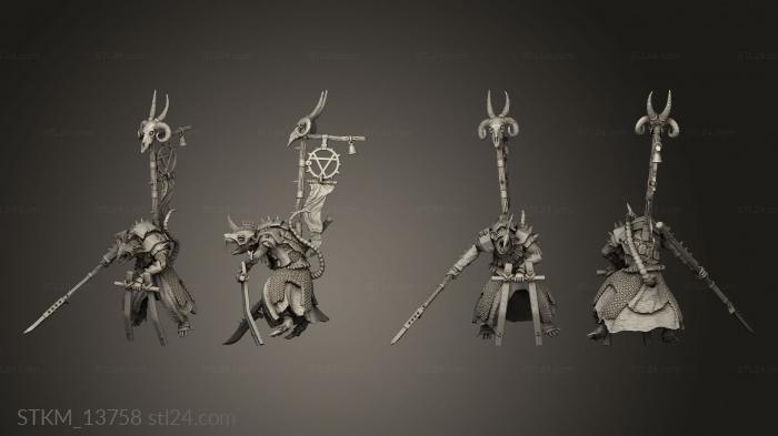 Figurines heroes, monsters and demons (gangsta rat hype beasts Eman Bonebreaker Chieftain, STKM_13758) 3D models for cnc
