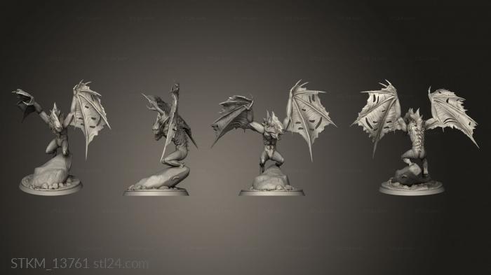 Figurines heroes, monsters and demons (Gargul, STKM_13761) 3D models for cnc