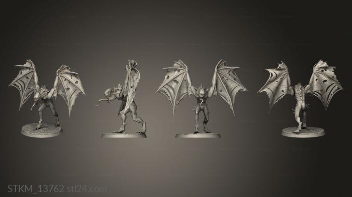 Статуэтки герои, монстры и демоны (Гаргул, STKM_13762) 3D модель для ЧПУ станка