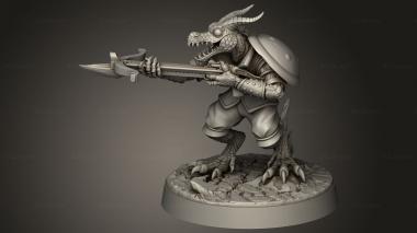 Figurines heroes, monsters and demons (Dragon War Kobold Crossbow Troops, STKM_13767) 3D models for cnc