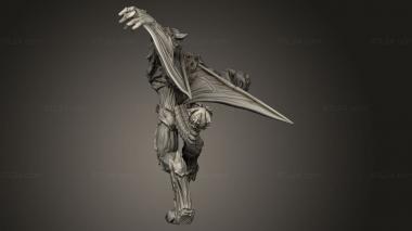 Figurines heroes, monsters and demons (Gargoyles Gargoyle Running, STKM_13771) 3D models for cnc