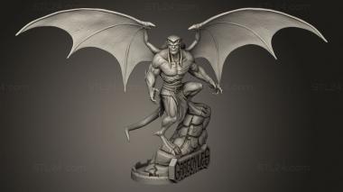 Figurines heroes, monsters and demons (Gargoyles Goliath Alas der, STKM_13772) 3D models for cnc