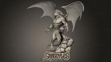 Figurines heroes, monsters and demons (Gargoyles Goliath Alas der, STKM_13772) 3D models for cnc