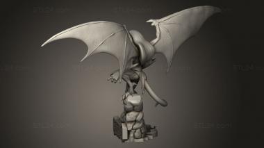 Figurines heroes, monsters and demons (Gargoyles Goliath Alas der, STKM_13772) 3D models for cnc