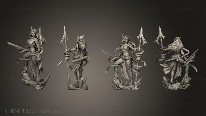 Figurines heroes, monsters and demons (Genesis Angela, STKM_13779) 3D models for cnc