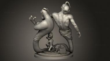 Figurines heroes, monsters and demons (Genius Aladdin Diorama, STKM_13786) 3D models for cnc