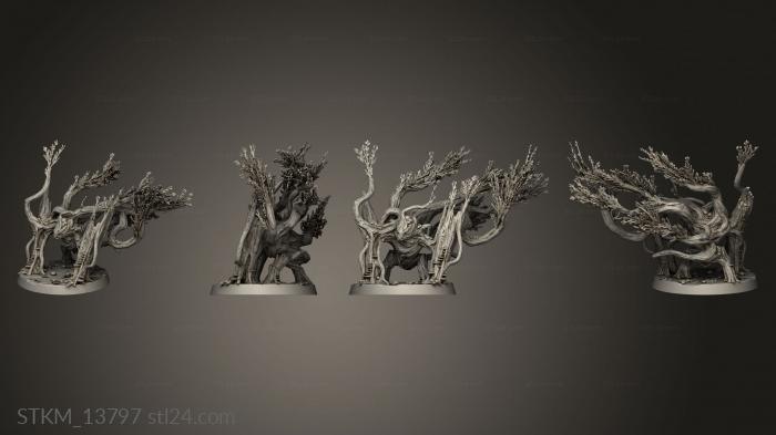 Figurines heroes, monsters and demons (Gennaio Mutated Cursed Splinter, STKM_13797) 3D models for cnc