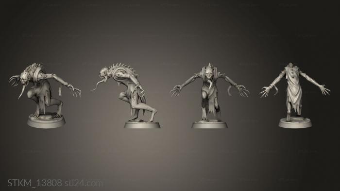 Figurines heroes, monsters and demons (Graveborn Ghuls Infantry, STKM_13808) 3D models for cnc
