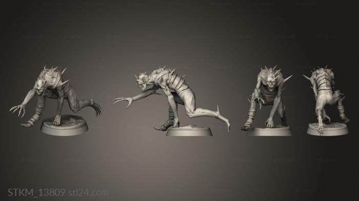 Figurines heroes, monsters and demons (Graveborn Ghuls Infantry, STKM_13809) 3D models for cnc