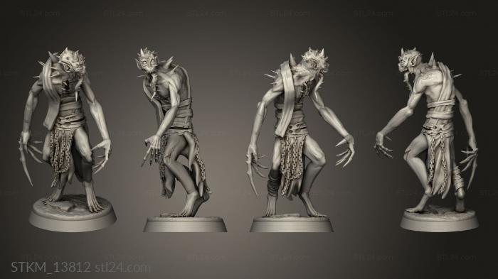 Figurines heroes, monsters and demons (Graveborn Ghuls Infantry, STKM_13812) 3D models for cnc