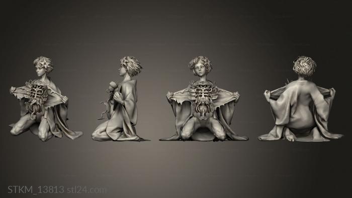 Статуэтки герои, монстры и демоны (Призрак В панцире Гиноида, STKM_13813) 3D модель для ЧПУ станка