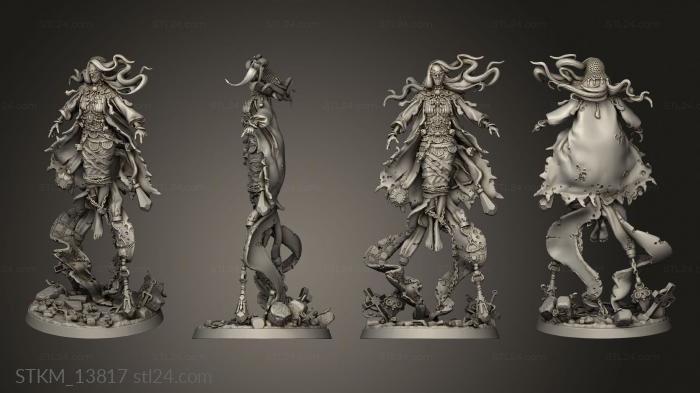 Figurines heroes, monsters and demons (Ghosts Baron Mistresses Banshee Pose, STKM_13817) 3D models for cnc
