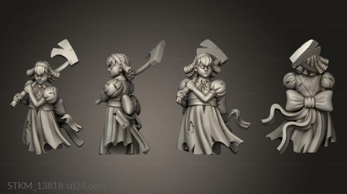 Figurines heroes, monsters and demons (Ghosts Ghost noblewoman Child, STKM_13818) 3D models for cnc