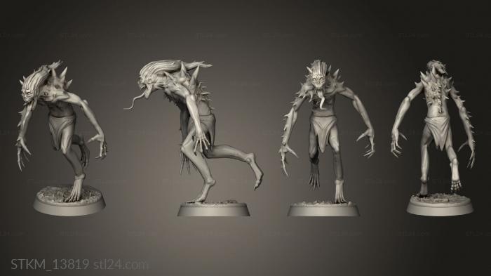 Figurines heroes, monsters and demons (Graveborn Ghuls Infantry, STKM_13819) 3D models for cnc