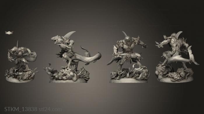 Figurines heroes, monsters and demons (Karkhari, STKM_13838) 3D models for cnc
