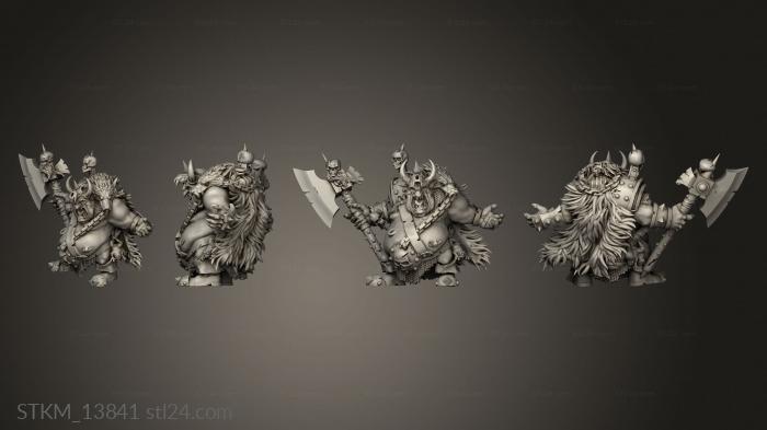 Статуэтки герои, монстры и демоны (Король гоблинов нейтрален, STKM_13841) 3D модель для ЧПУ станка