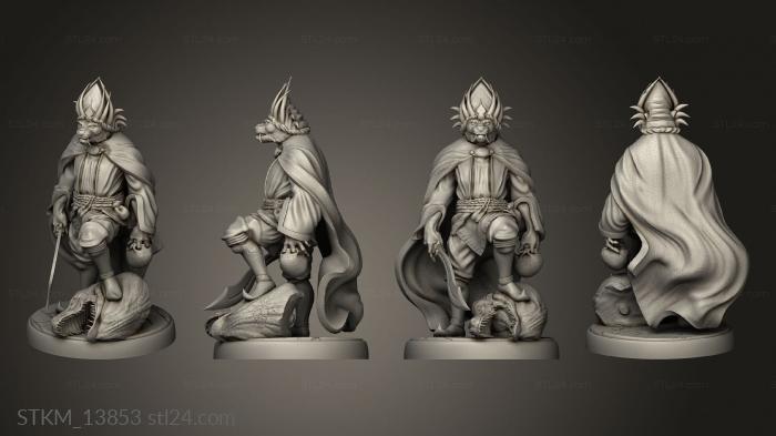 Figurines heroes, monsters and demons (Hour Demons Rakshasa Leader, STKM_13853) 3D models for cnc